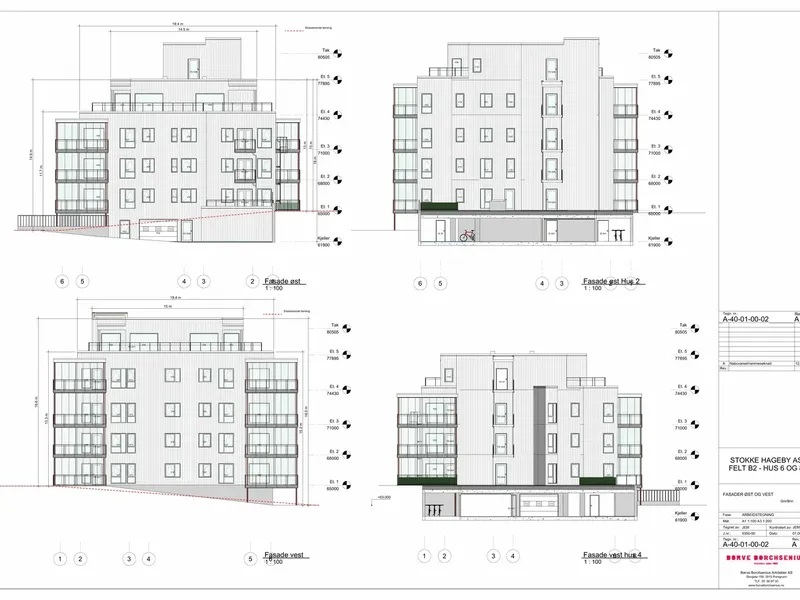 Fasade fra byggesøknad