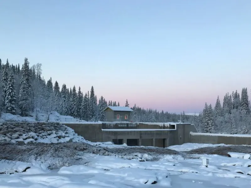 Storåselva kraftverk - bilde fra inntaket