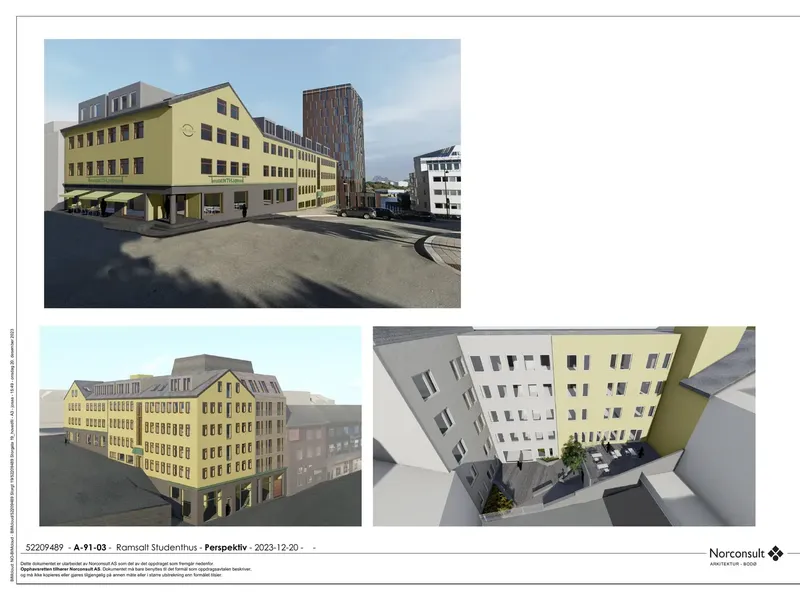 Perspektiv fra byggesøknad