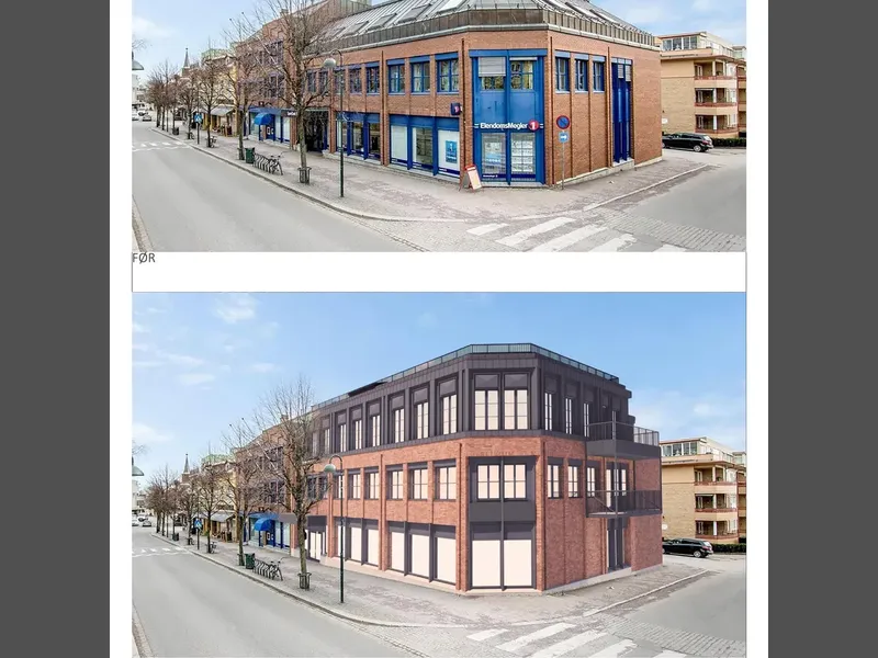 Fasade fra byggesøknad