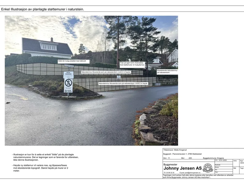 Fasade fra byggesøknad