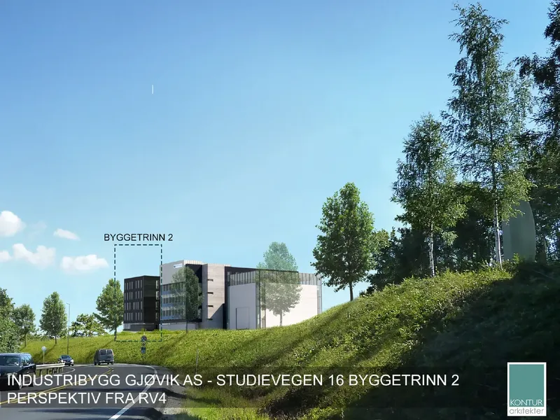 Perspektiv fra byggesøknad