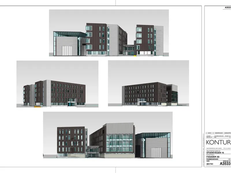 Fasade fra byggesøknad