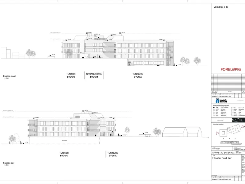 Fasade fra byggesøknad