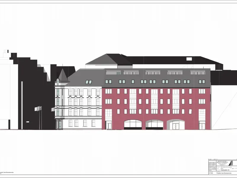 Fasade fra byggesøknad