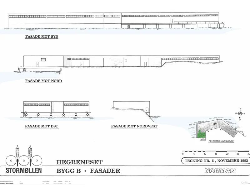 Fasade fra byggesøknad