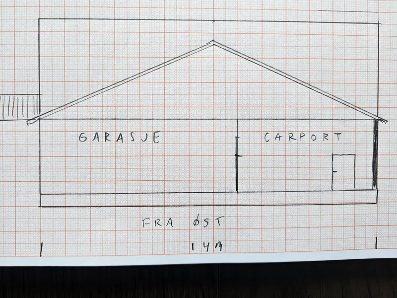 Fasade fra byggesøknad
