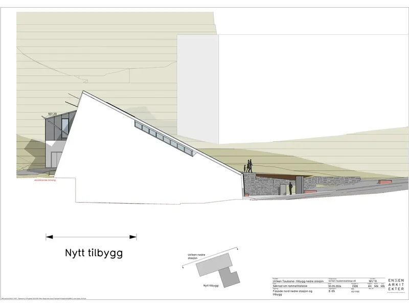 Fasade fra byggesøknad
