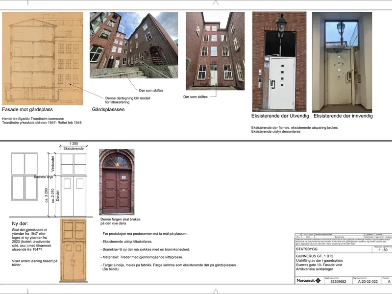 Fasade fra byggesøknad