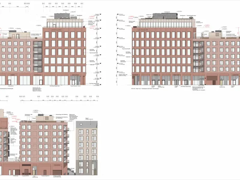 Fasade fra byggesøknad