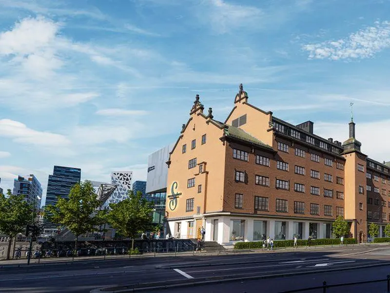 Amedia har signert en leieavtale med Entra for 8550 kvadratmeter med kontorareal her i Schweigaards gate 15. Illustrasjon: 3D Estate