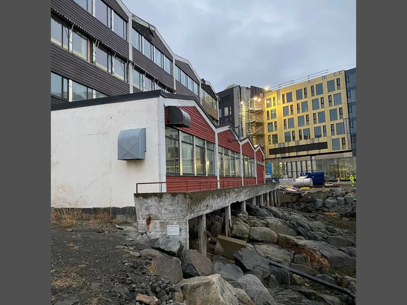 Slik ser bygget ut i dag. Foto: Peab