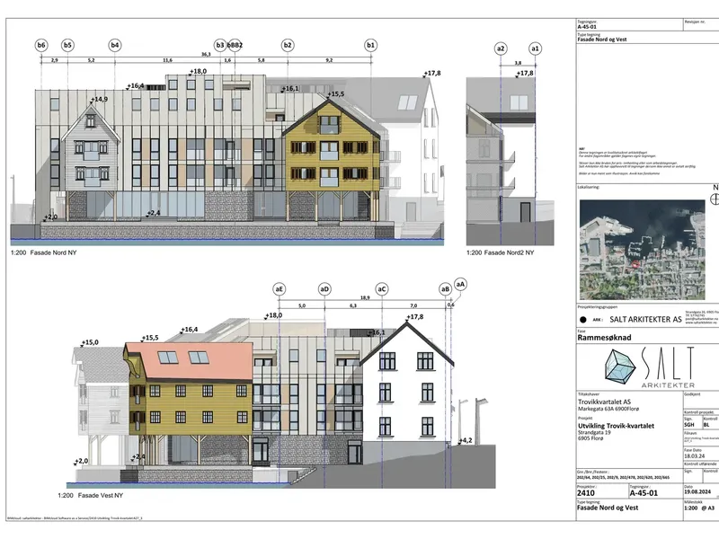 Fasade fra byggesøknad