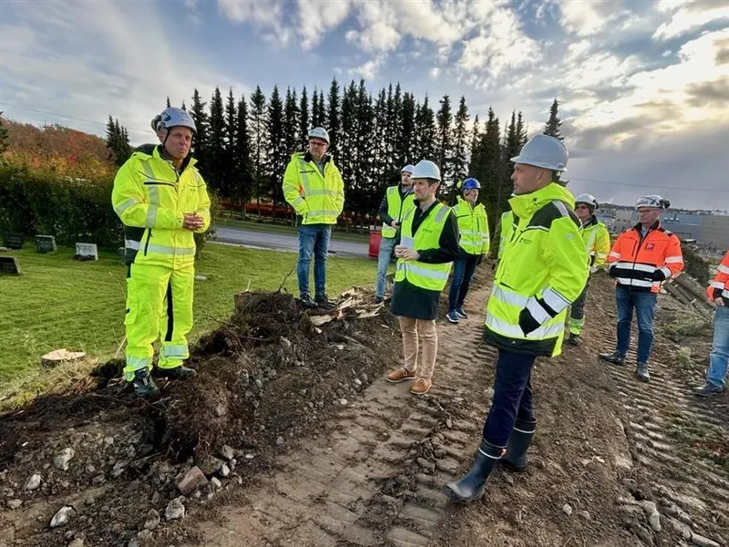 Bilde fra markering av anleggsstart - Klikk for stort bilde