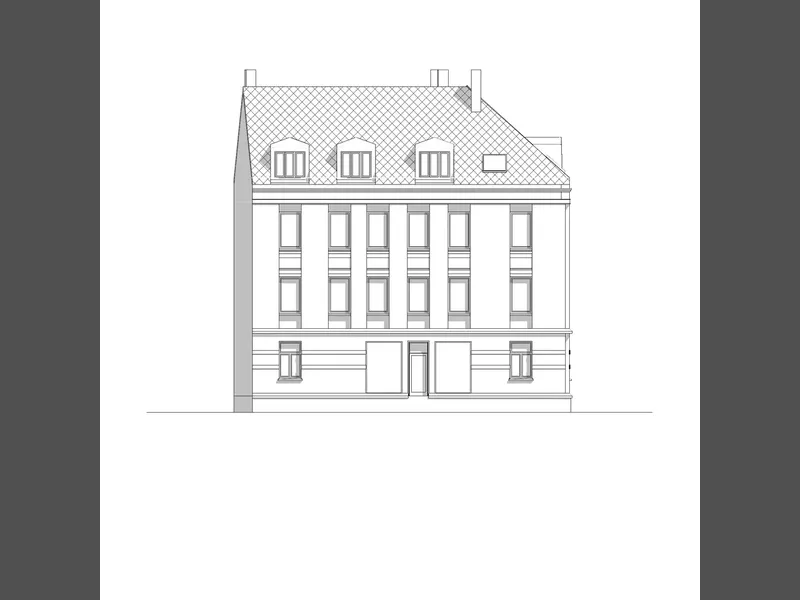 Fasade fra byggesøknad