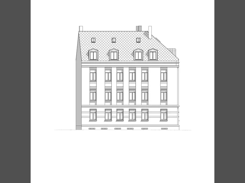 Fasade fra byggesøknad
