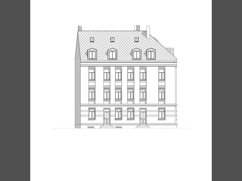 Fasade fra byggesøknad