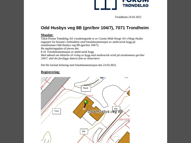 Fasade fra byggesøknad