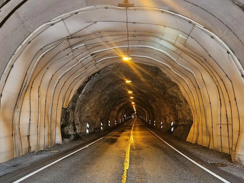 Rv. 13 Djupedalstunnelen lengst nord i Suldal. Foto: Statens vegvesen