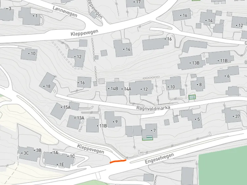 Kart Urbakkfoten - Klikk for stort bilete