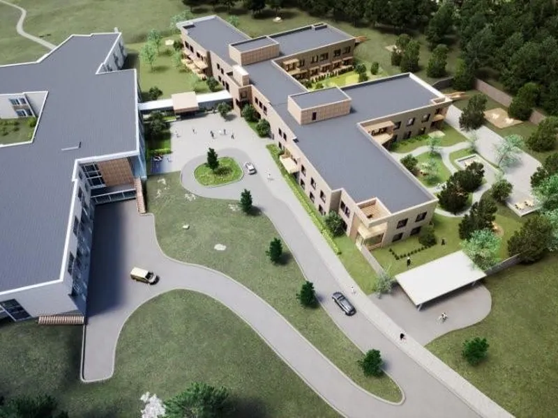 Illustrasjon Lyngbakken Bo Behandlingssenter Krediteres Bølgeblikk Arkitekter