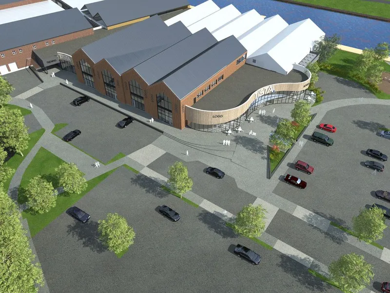 Utvidelse av Tisla kjøpesenter i Halden. Ill. SG Arkitekter