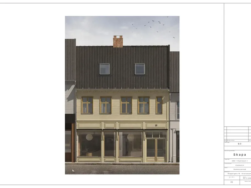 Illustrasjon fra byggesøknad
