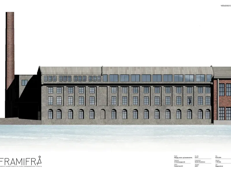 Fasade fra byggesøknad