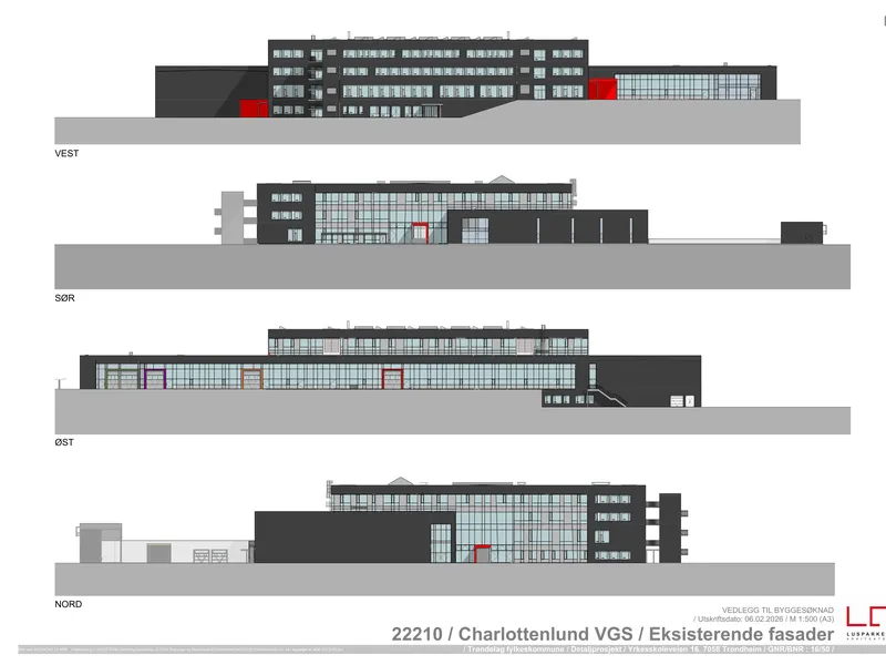 Fasade fra byggesøknad