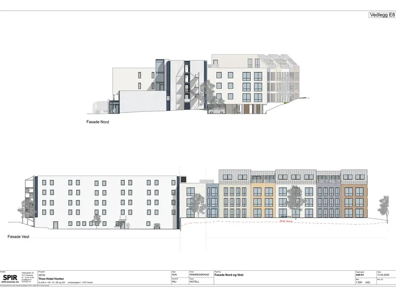 Fasade fra byggesøknad