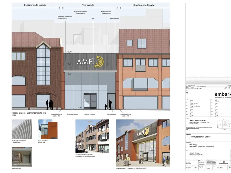 Fasade fra byggesøknad