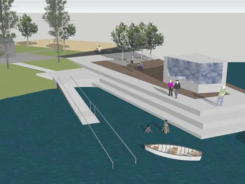 Illustrasjosnbilde Furustrand perspektiv - Klikk for stort bilete