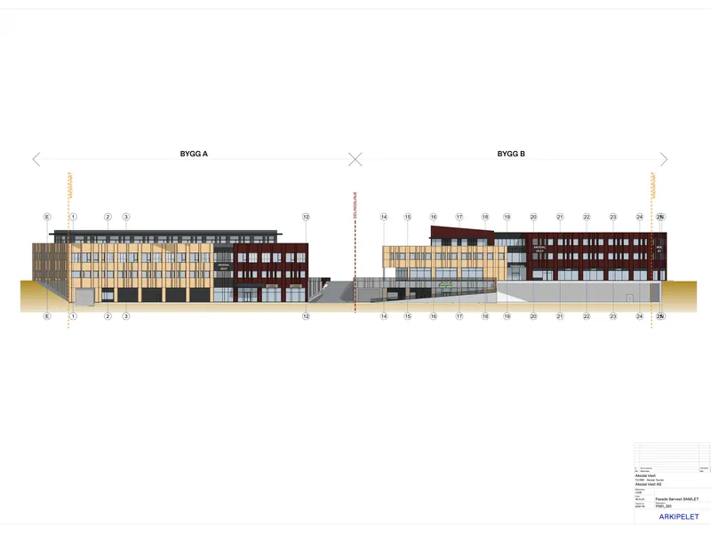 Fasade fra byggesøknad