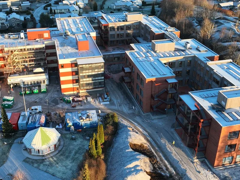 Nygård Sykehjem ovenfra 
