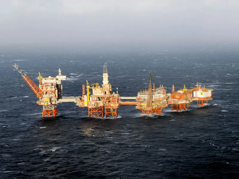 Den nye brønnhodeplattformen Valhall Flanke Vest skal fjernstyres fra Valhall feltsenter (Foto: Aker BP).