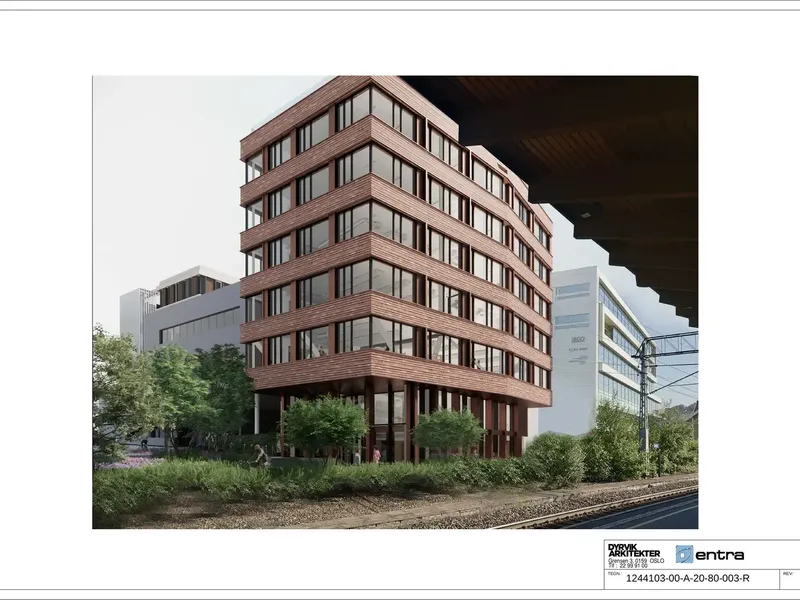 Perspektiv fra byggesøknad