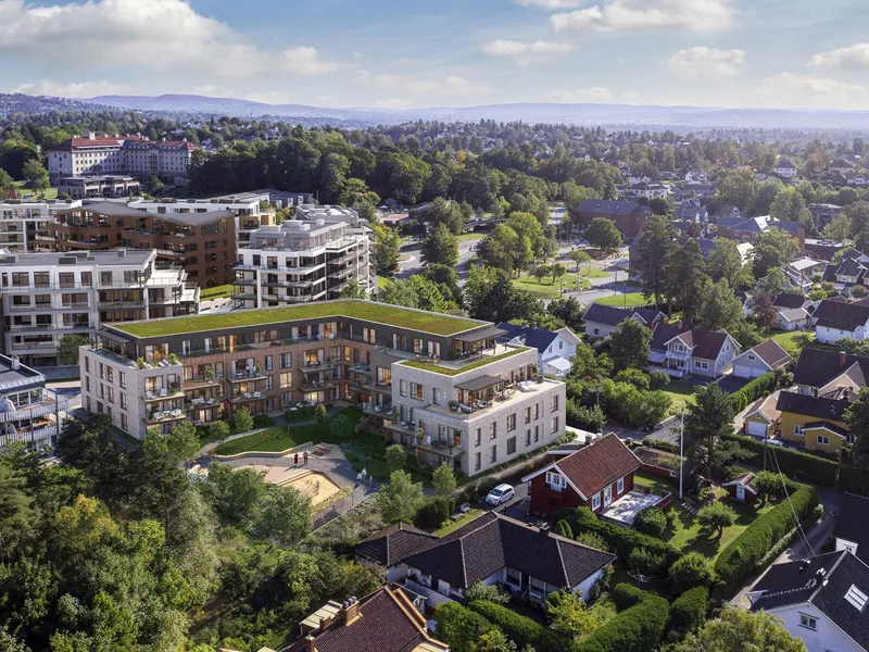 Consto bygger Villa Granheim i Bærum. Illustrasjon: Gjelsten Bolig AS.