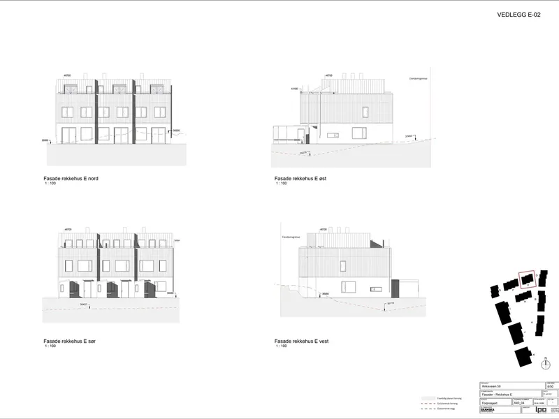 Fasade fra byggesøknad