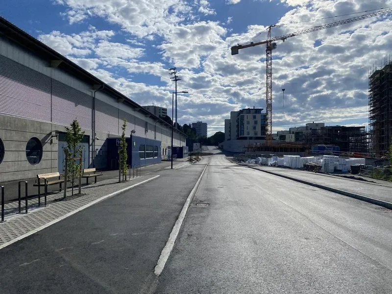 Bygging av vei på Voldsdalsneset