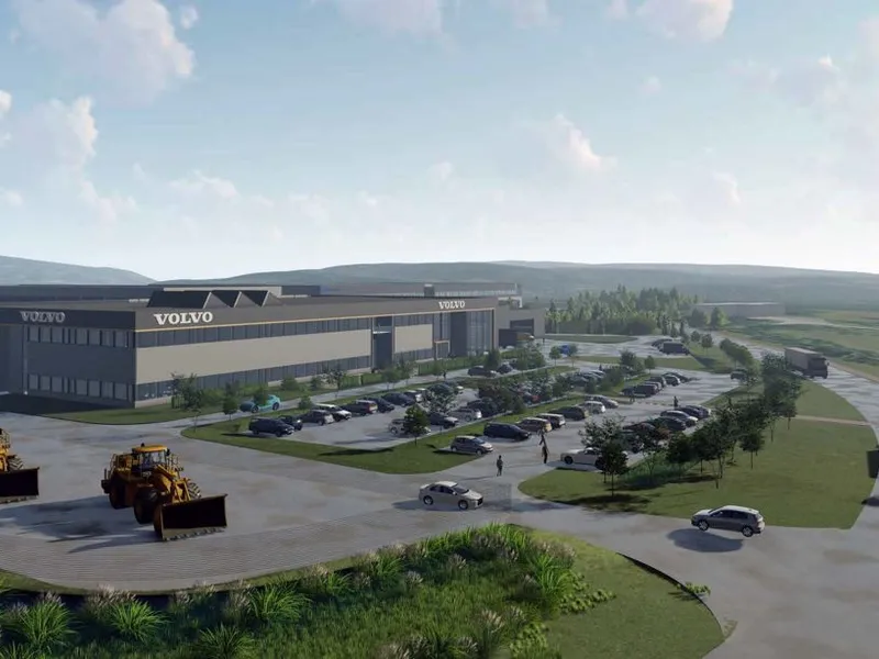 A Bygg bygger nytt hovedkontor for Volvo Maskin. Ill. Arkitektene Astrup og Hellern