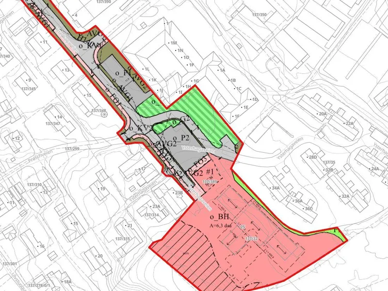 Plankart Ysterhagaen barnehage