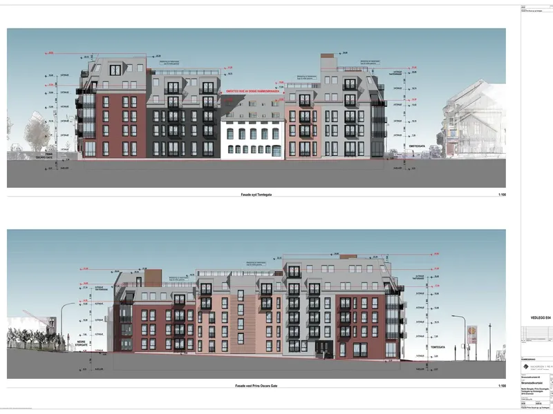 Fasade fra byggesøknad