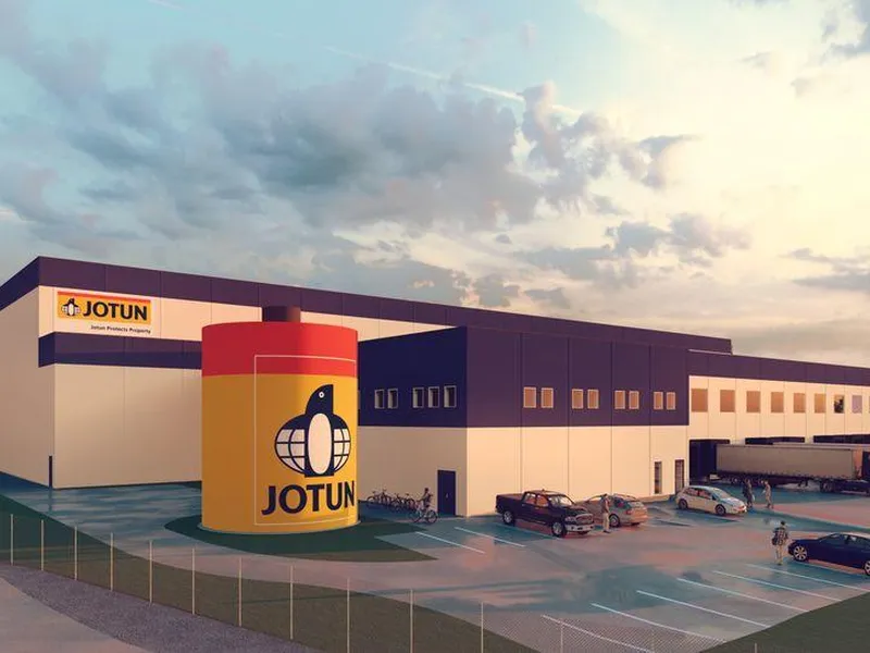 Betonmast bygger nytt lager- og logistikkbygg for Jotun på Danebuåsen i Sandefjord.